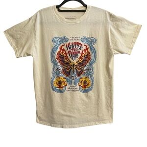 Addicted Soul Ignite the Flame T-shirt Mens Large Cotton Short Sleeve Rock Soul